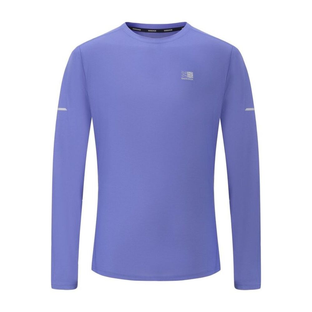 Karrimor Mens Reflective Detail Long-Sleeved T-Shirt / Baja Blue